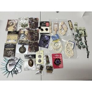 26 Pcs Jewelry Making Craft Supply Lot Beads And Charms New‎